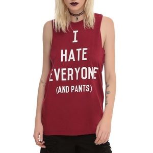 ✨FINAL PRICE✨ Black Matter I Hate Everyone Tank